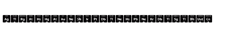 font Periodic-Table-of-Elements download