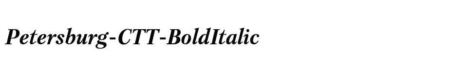 font Petersburg-CTT-BoldItalic download