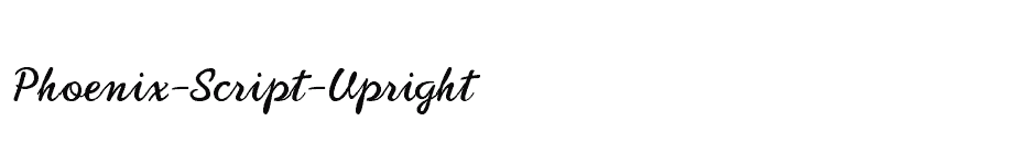 font Phoenix-Script-Upright download