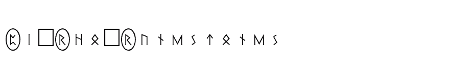 font Pi-Rho-Runestones download