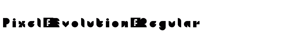 font Pixel-Evolution-Regular download