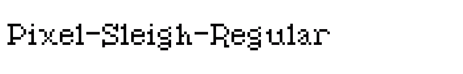 font Pixel-Sleigh-Regular download
