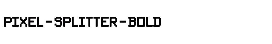 font Pixel-Splitter-Bold download