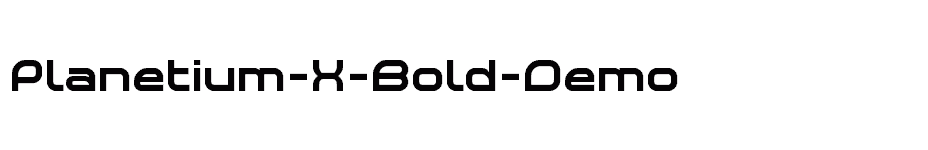 font Planetium-X-Bold-Demo download