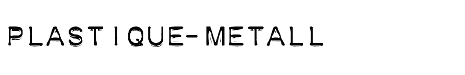 font Plastique-Metall download