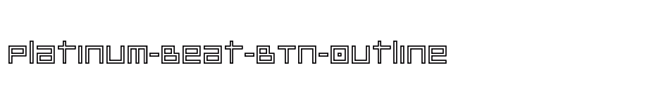 font Platinum-Beat-BTN-Outline download