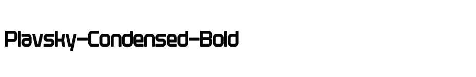 font Plavsky-Condensed-Bold download