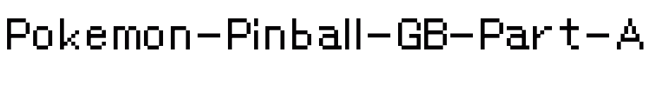 font Pokemon-Pinball-GB-Part-A download