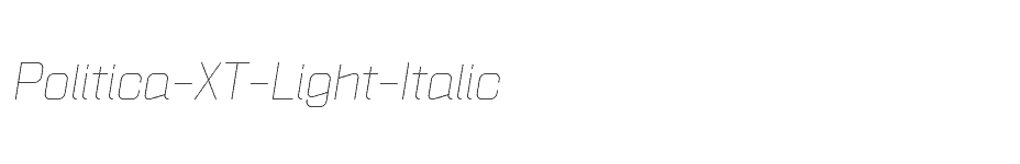 font Politica-XT-Light-Italic download