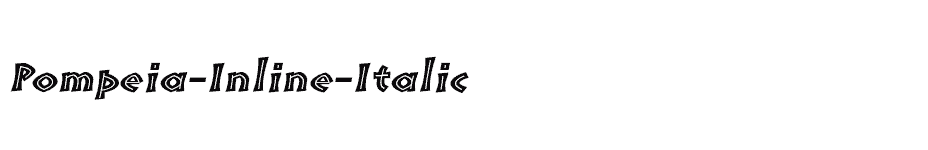 font Pompeia-Inline-Italic download