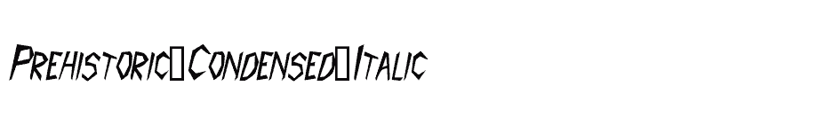 font Prehistoric-Condensed-Italic download