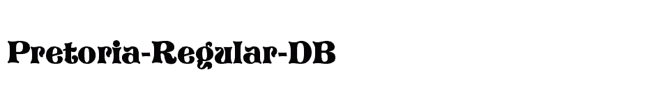 font Pretoria-Regular-DB download