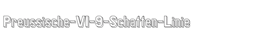 font Preussische-VI-9-Schatten-Linie download