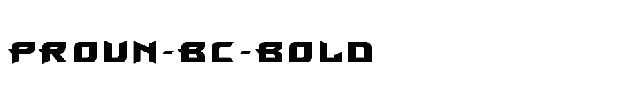 font Proun-BC-Bold download