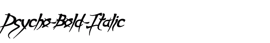 font Psycho-Bold-Italic download