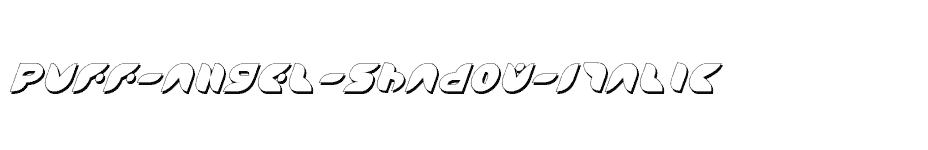 font Puff-Angel-Shadow-Italic download