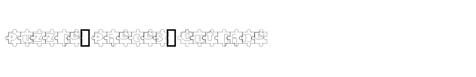 font Puzzle-Pieces-Outline download