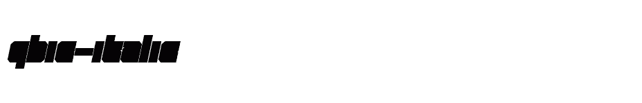 font Qbic-Italic download