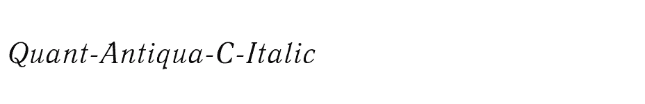 font Quant-Antiqua-C-Italic download