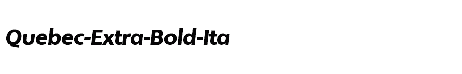 font Quebec-Extra-Bold-Ita download