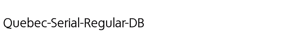 font Quebec-Serial-Regular-DB download