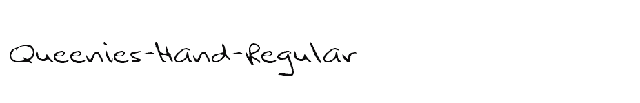 font Queenies-Hand-Regular download