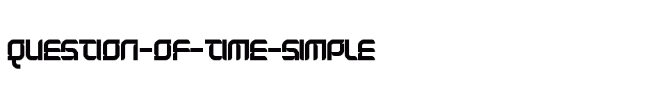 font Question-of-time-simple download
