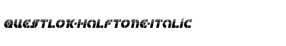 font Questlok-Halftone-Italic download