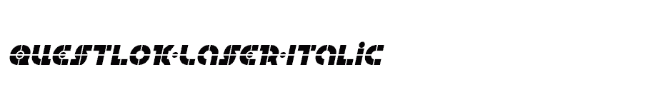 font Questlok-Laser-Italic download