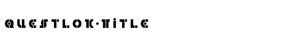 font Questlok-Title download