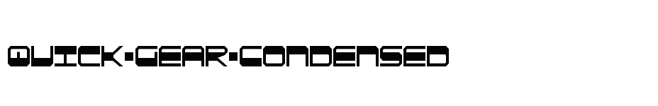 font Quick-Gear-Condensed download