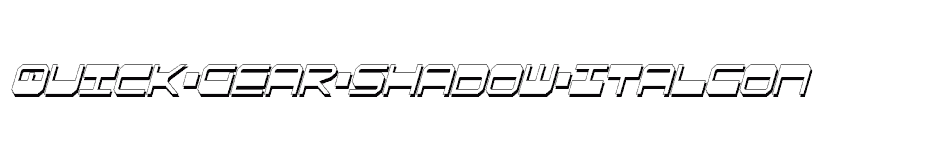 font Quick-Gear-Shadow-ItalCon download