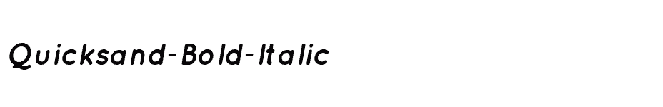 font Quicksand-Bold-Italic download