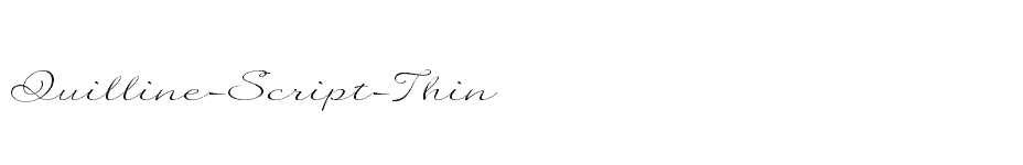 font Quilline-Script-Thin download