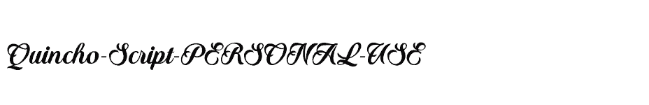 font Quincho-Script-PERSONAL-USE download