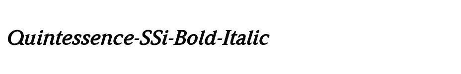 font Quintessence-SSi-Bold-Italic download