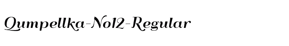 font Qumpellka-No12-Regular download