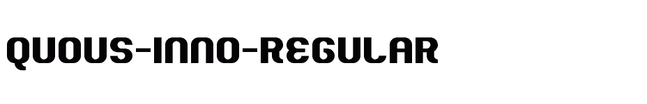 font Quous-Inno-Regular download