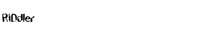 font RIDdler download