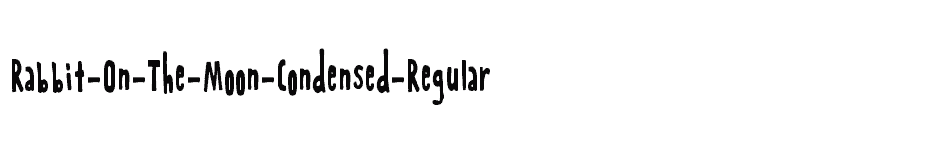 font Rabbit-On-The-Moon-Condensed-Regular download