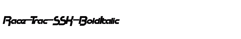 font Race-Trac-SSK-BoldItalic download
