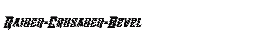 font Raider-Crusader-Bevel download