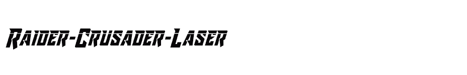 font Raider-Crusader-Laser download