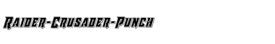 font Raider-Crusader-Punch download