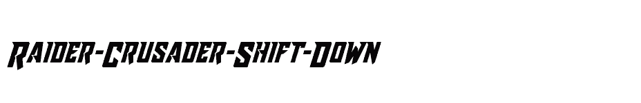 font Raider-Crusader-Shift-Down download