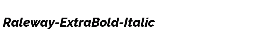 font Raleway-ExtraBold-Italic download