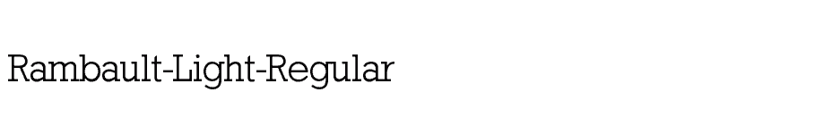 font Rambault-Light-Regular download