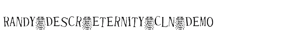 font Randy-Descr-Eternity-Cln-(Demo) download