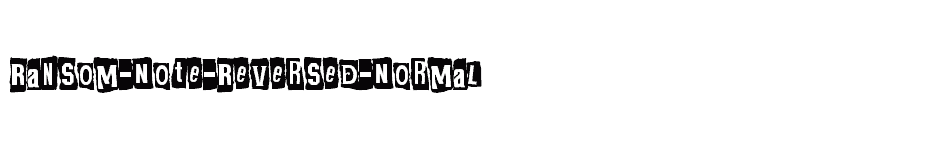 font Ransom-Note-Reversed-Normal download