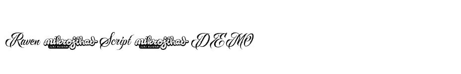 font Raven-Script-DEMO download